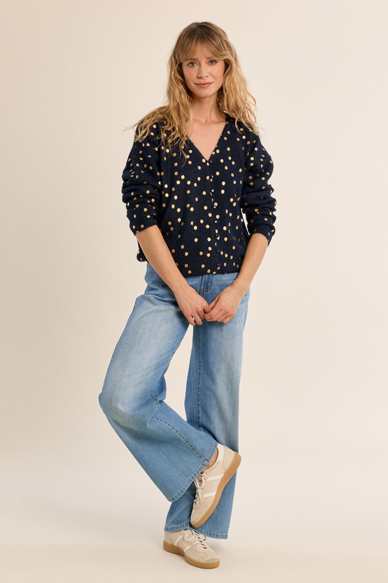 Molly Bracken Casaco de malha estampado