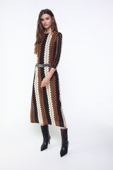 Slowlove Vestido estructura multicolor Multicolour