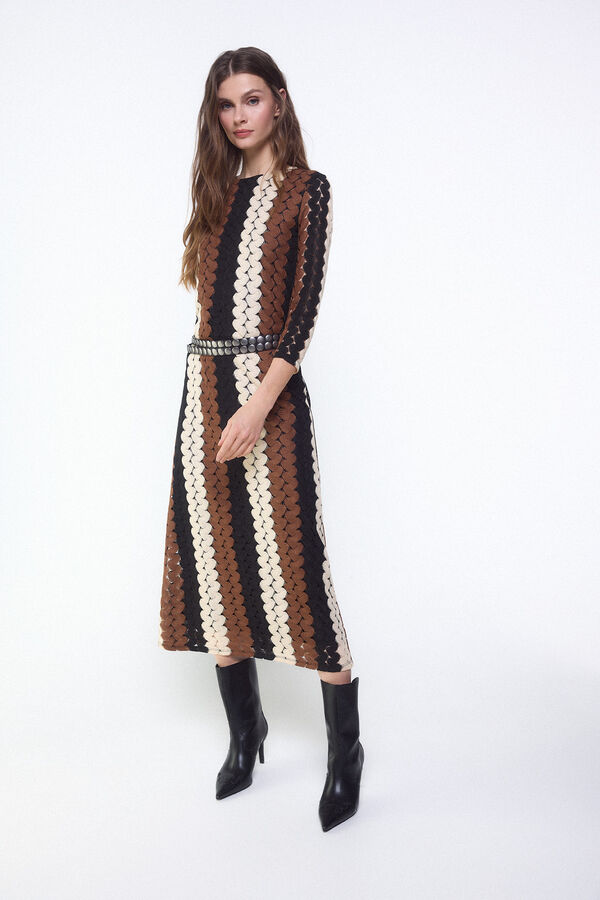 Slowlove Vestido estructura multicolor Multicolour