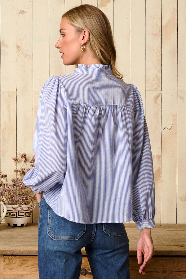 Polín Et Moi Camisa rayas Auray Azul