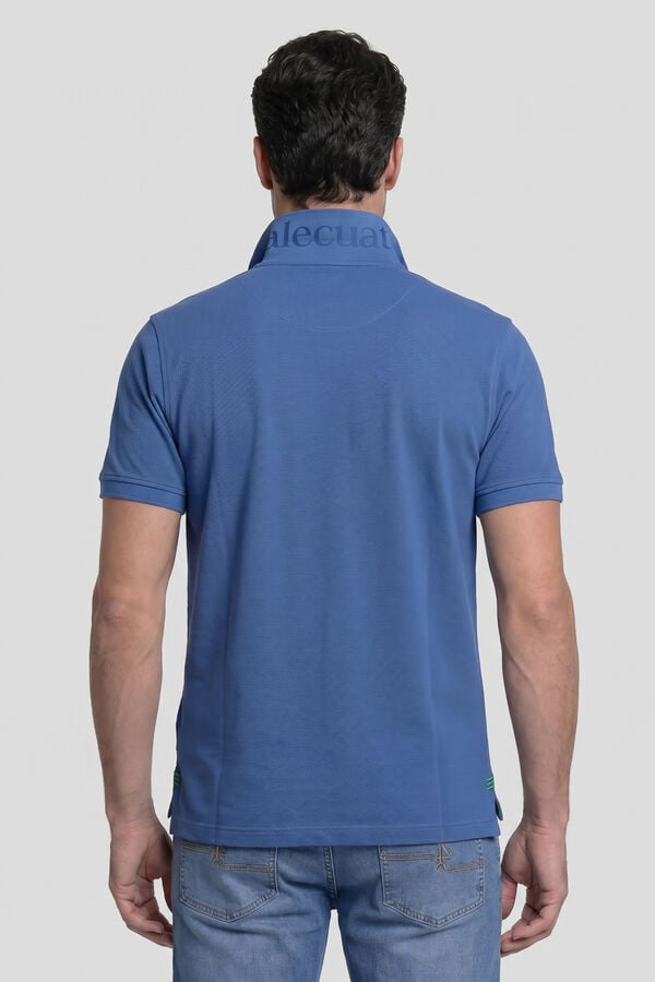 Valecuatro Polo cl&aacute;ssico com logo Azul