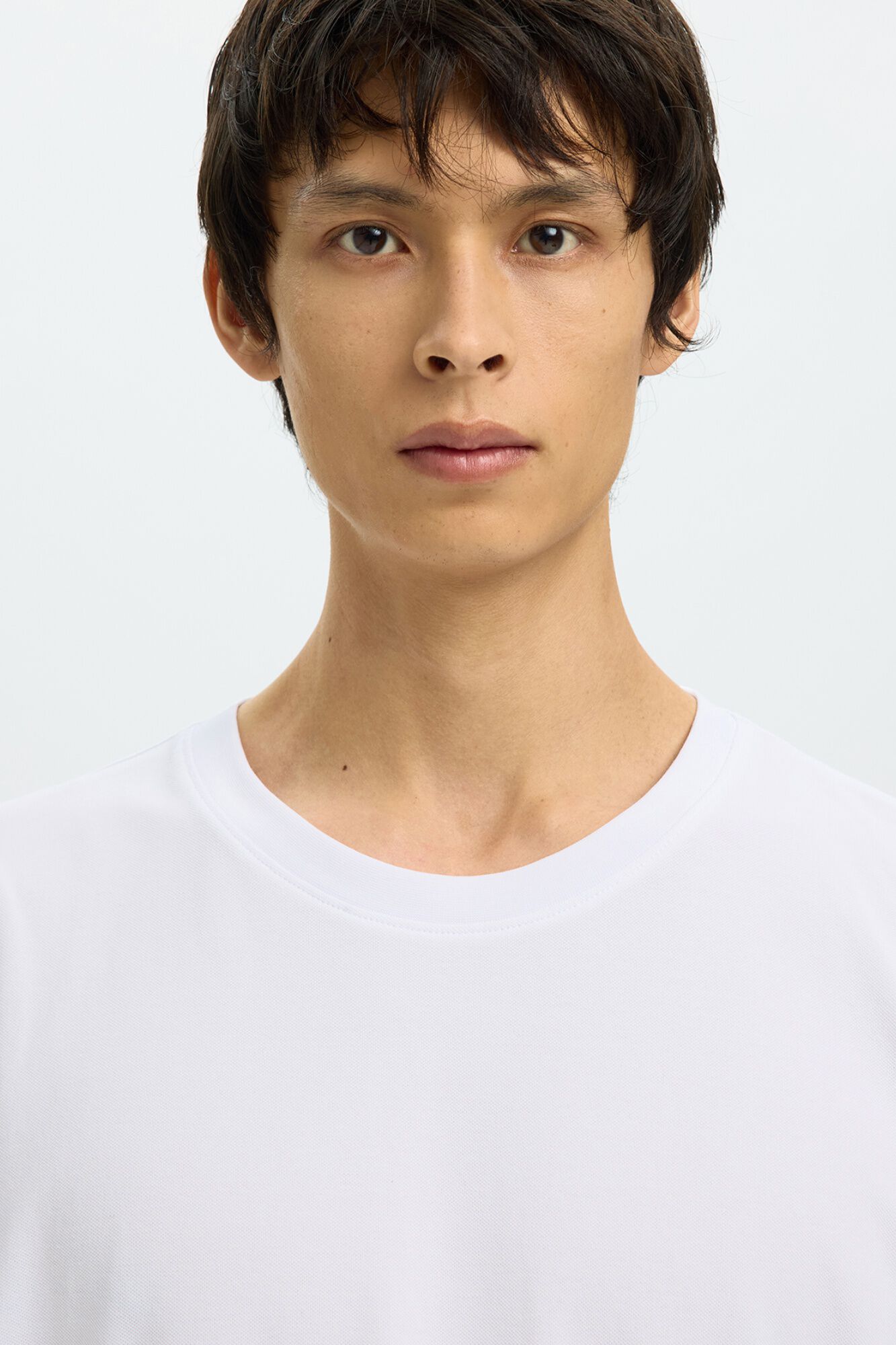 Selected T-shirt manga curta b&aacute;sica