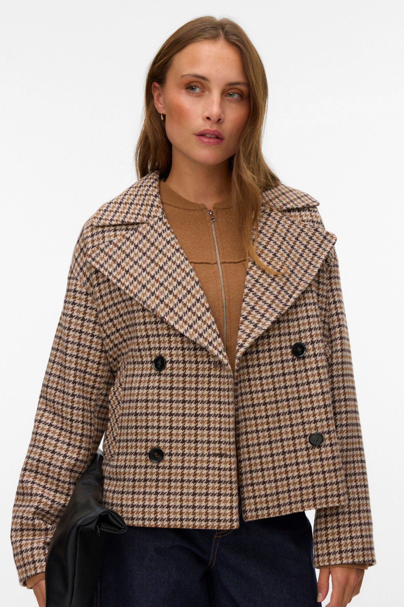 Vero Moda Casaco curto aos quadrados