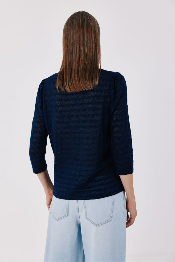Cortefiel Top gola padeiro Azul