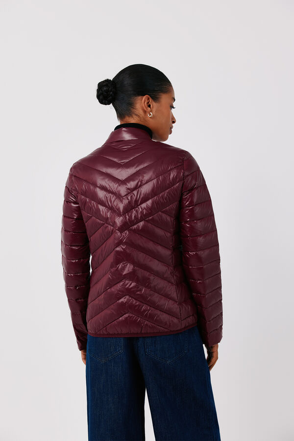 Cortefiel Reversible down puffer jacket Maroon