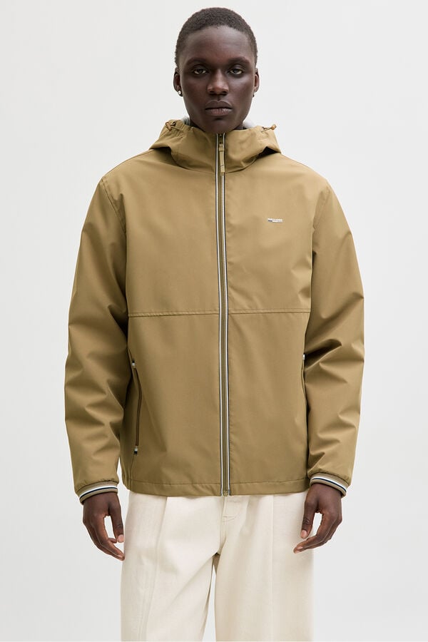 Jack & Jones Casaco casual com capuz Castanho