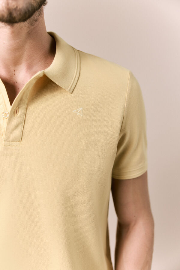 OOTO Piqu&eacute; basic polo shirt Gold