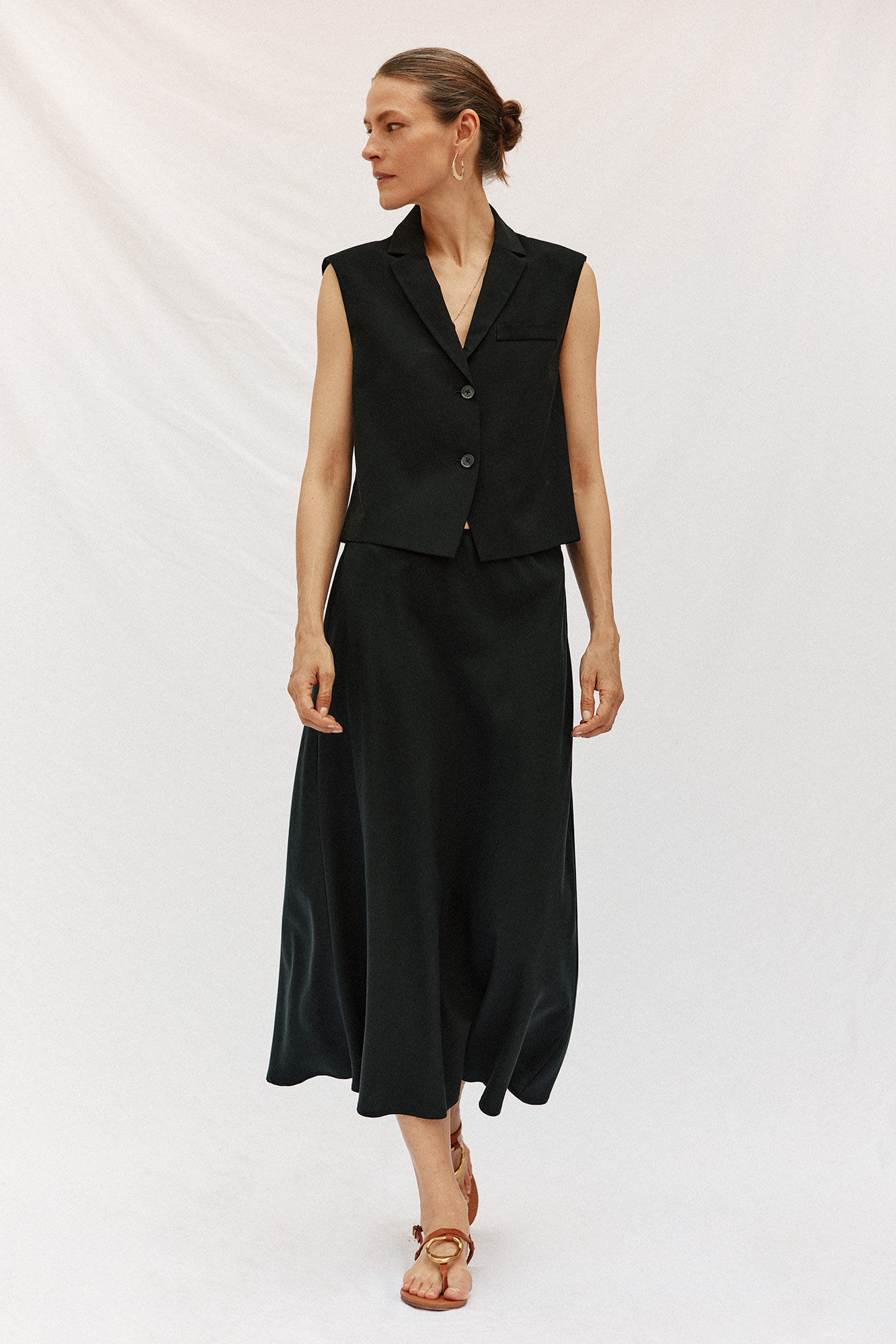 Cortefiel Fluid Tencel skirt
