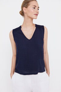 Cortefiel Gathered combined top Navy