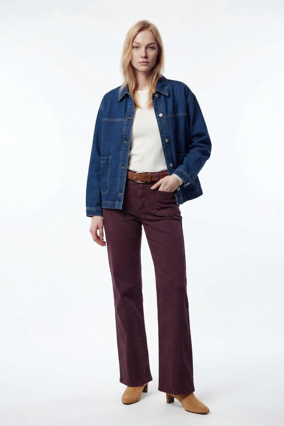 Chaqueta vaquera con bolsillos