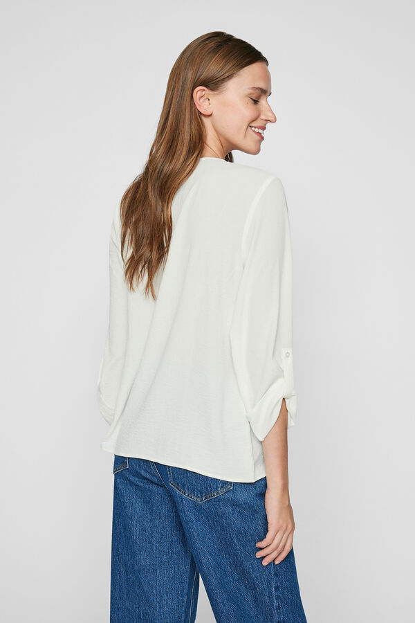 Vila blusa manga 3/4 Branco