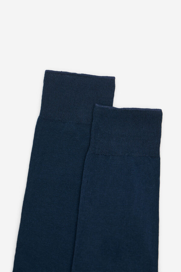 Cortefiel Plain dress socks Navy