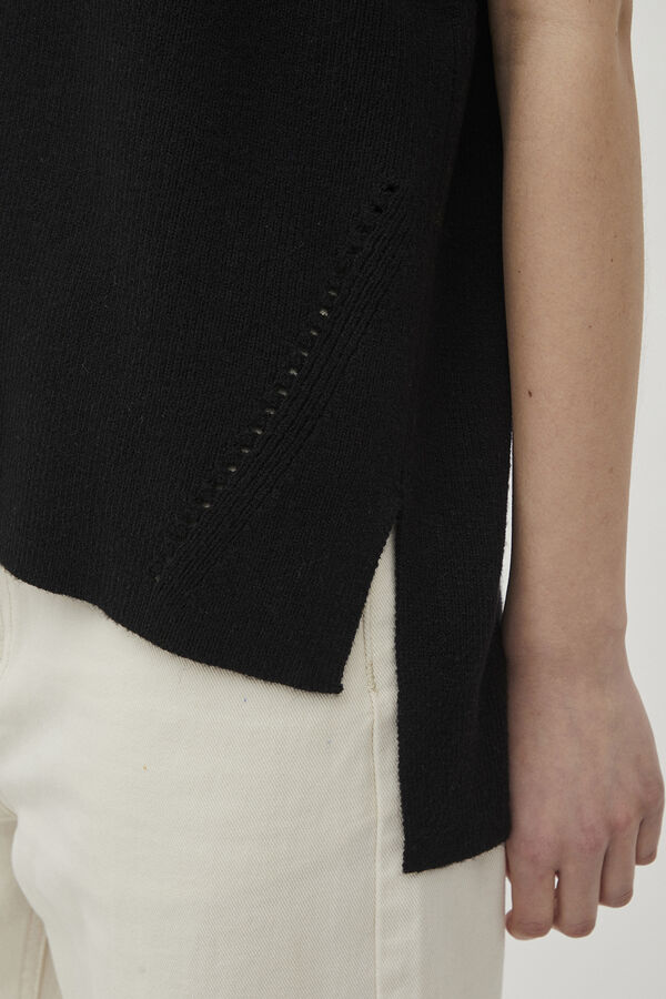 Cortefiel Knit vest  Black