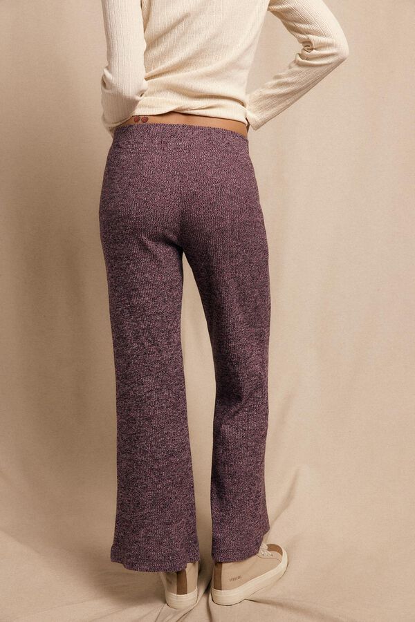 Slowlove Calças largas de malha Roxo