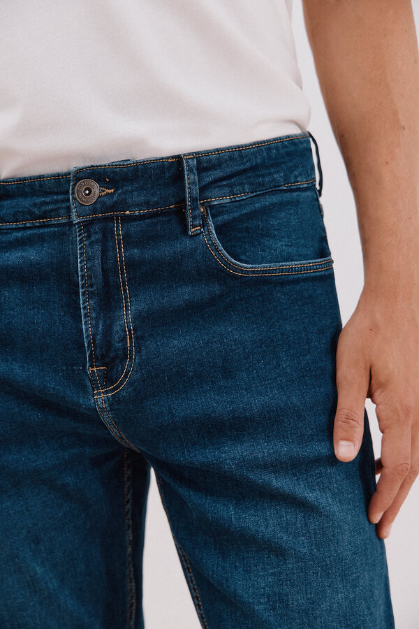 Cortefiel Pantalón vaquero regular fit Azul