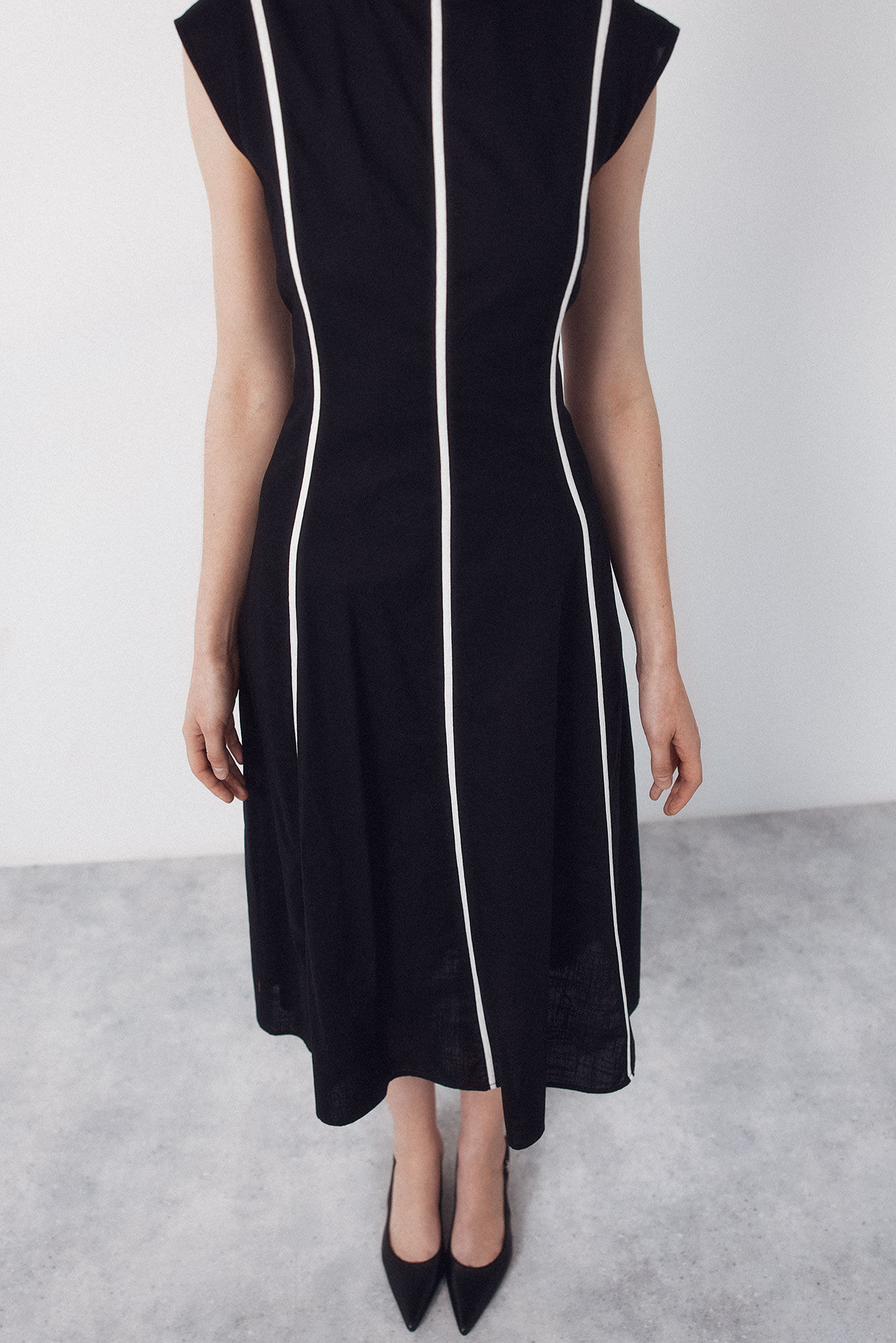 Cortefiel vestido contrastes