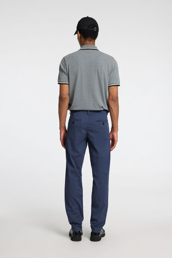 Selected Cal&ccedil;as chino para homem slim fit Azul