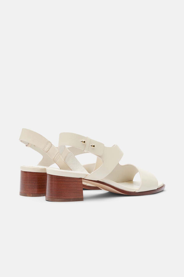 Lottusse Sandalias Blanco Roto De Vacuno liso Blanco