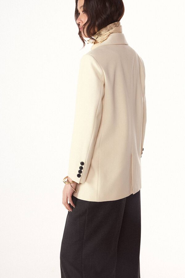 Slowlove Chaqueta americana cruzada Amarillo