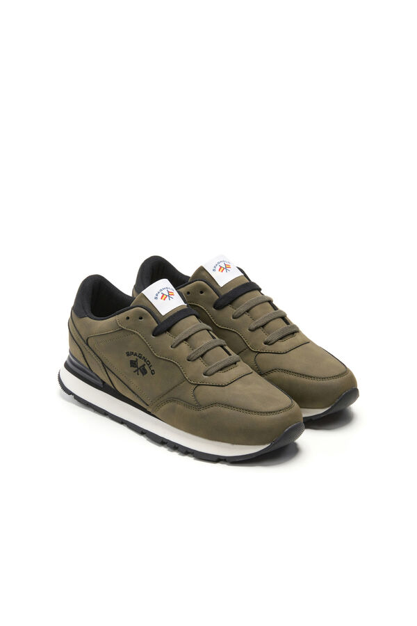 Spagnolo Men's casual running sneakers Green