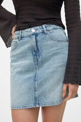 Vero Moda High- rise short denim skirt Blue