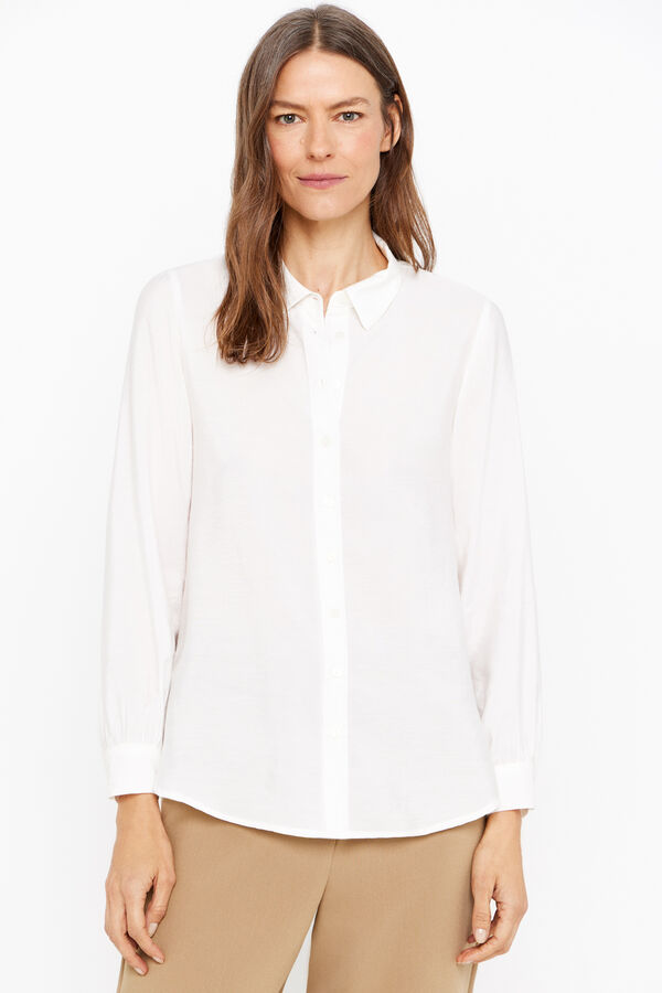 Cortefiel Printed shirt White