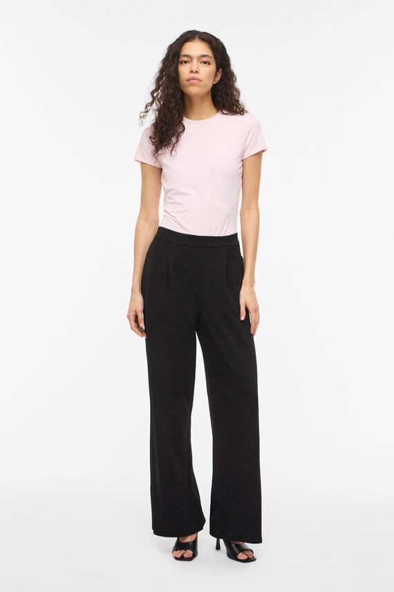 Pantalón fluido de pierna ancha