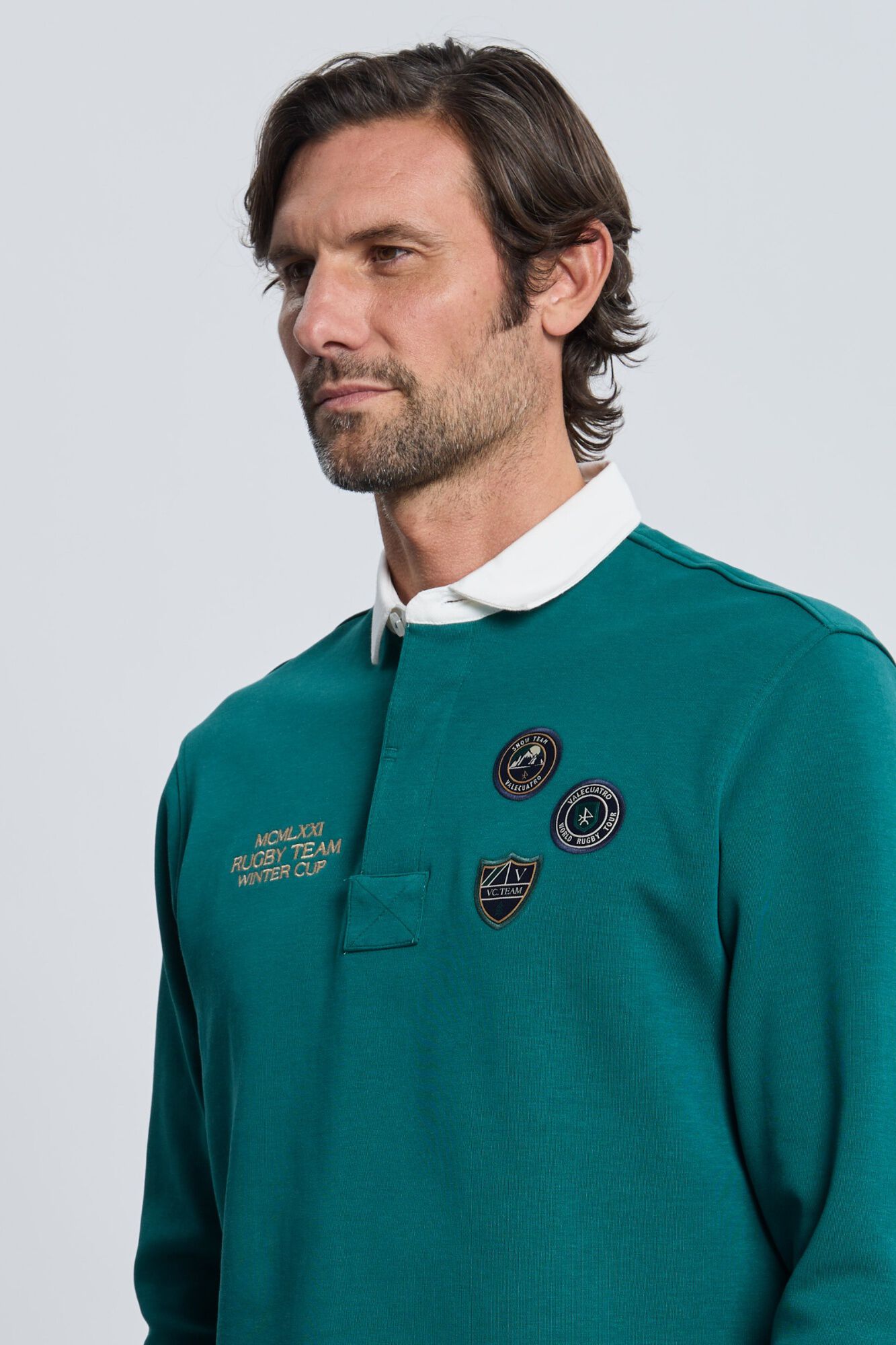 Valecuatro Polo de rugby 3 escudos