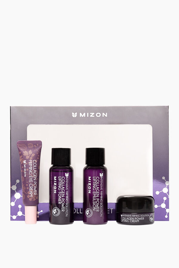 Cortefiel Set of mini toiletries from the Mizon collagen collection Lilac