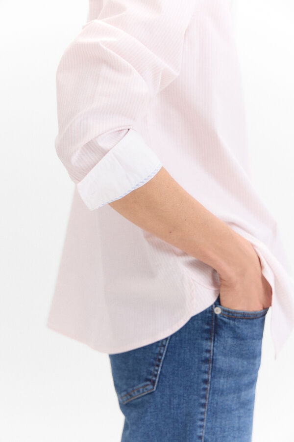 Cortefiel Sustainable COTTON SHIRT Pink