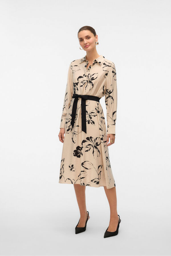Vero Moda Vestido camisa esvoaçante  Cinzento