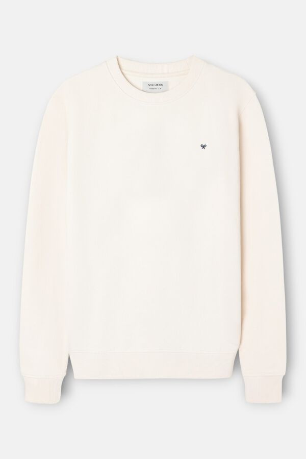 Silbon Sweatshirt de raquete &eacute;tnica Ecru