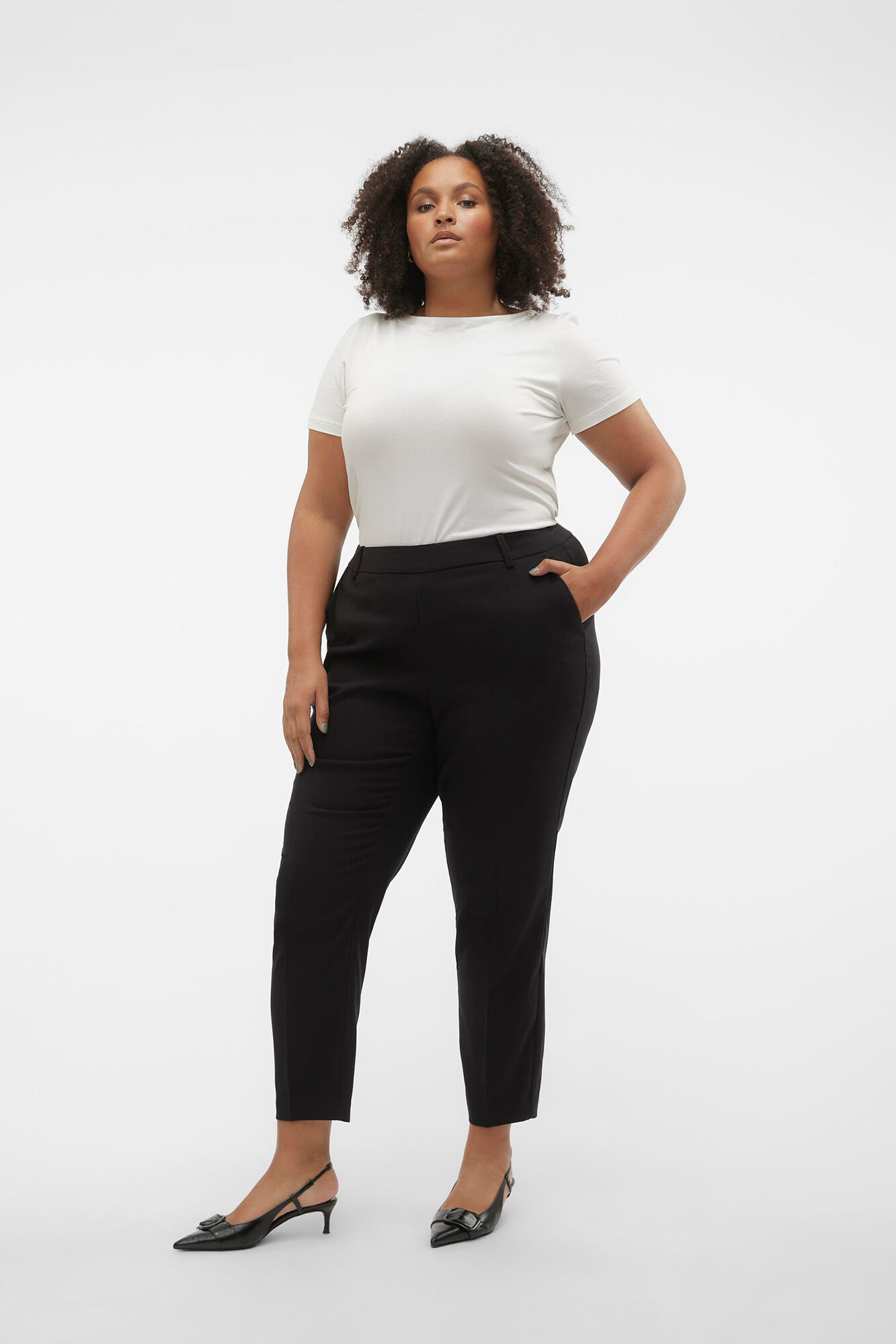 Ladies Women's Black Girls School Trousers Skinny Stretch Office Work Pants  6-18 | eBay