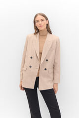 Cortefiel Double-breasted blazer Pink