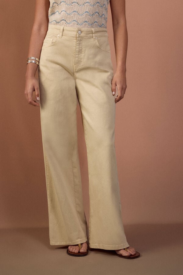 Slowlove Jeans Wide Leg Amarillo