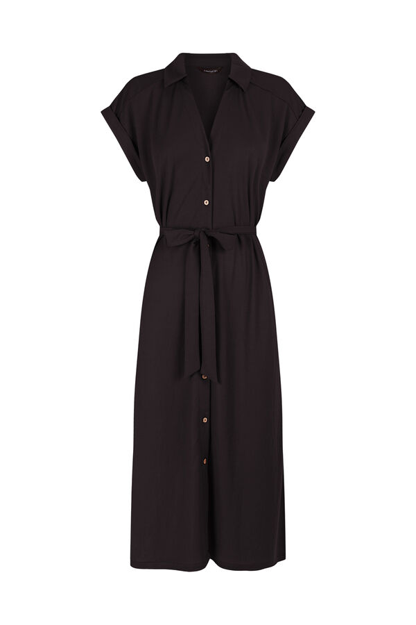 Cortefiel Shirt dress Black