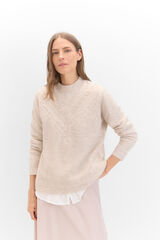 Cortefiel Soft feel jumper Beige