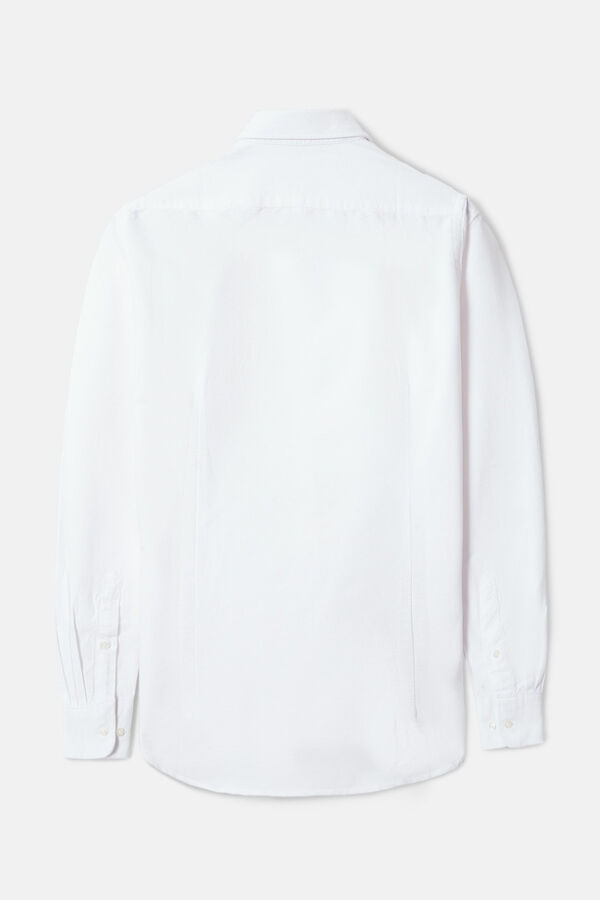 Silbon Oxford cutaway sport shirt White