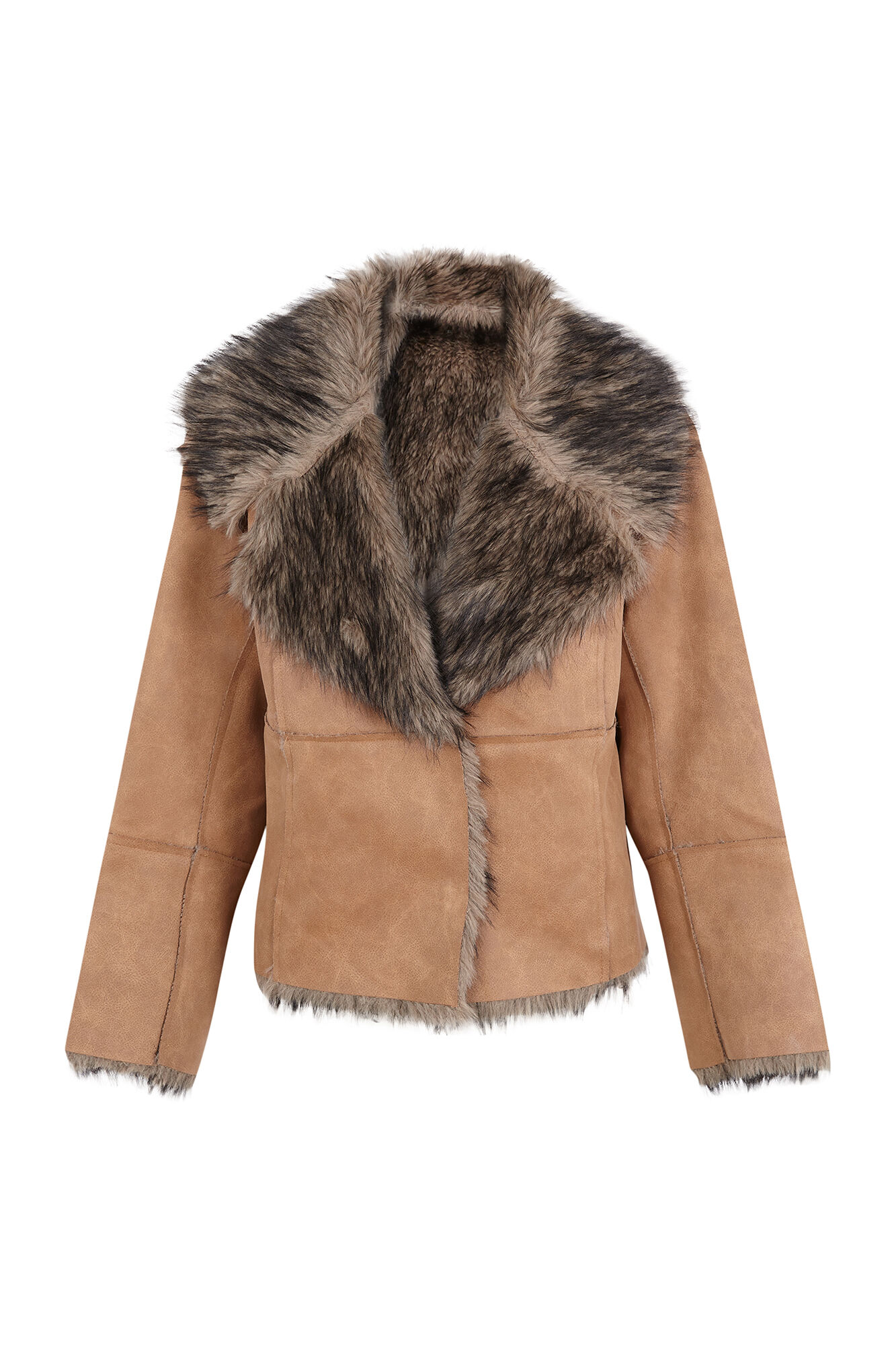 Cortefiel Short double-faced effect coat
