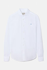 Cortefiel Soft Silbon sport shirt White