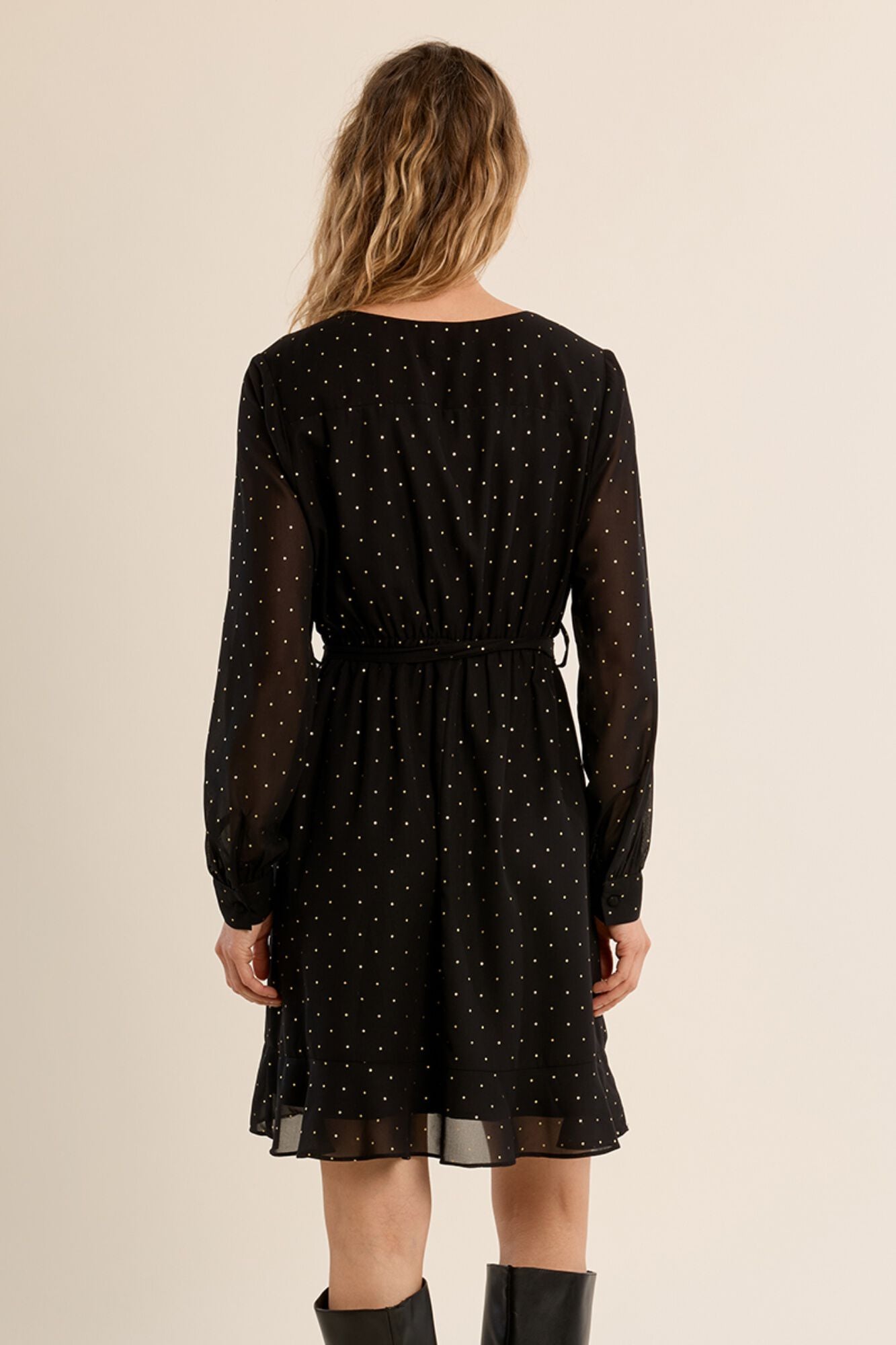 Molly Bracken Vestido curto com la&ccedil;ada e estampado