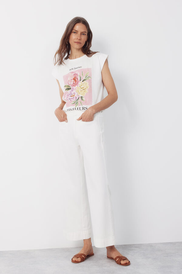 Cortefiel T-shirt estampada Multicolorido