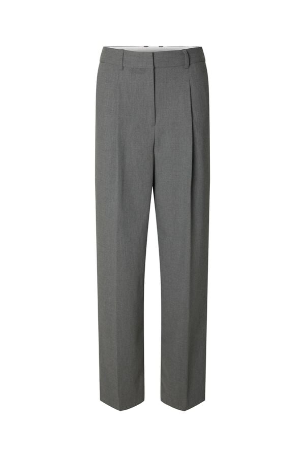 Selected Cal&ccedil;a de fato Wide Leg Cinzento