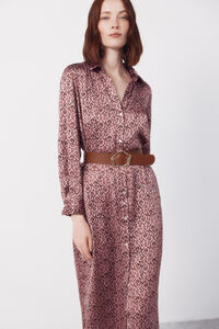 Cortefiel Satin shirt dress