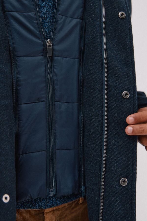 Cortefiel Coat with removable lining Navy