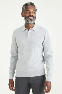 Cortefiel Regular-fit polo sweatshirt Grey