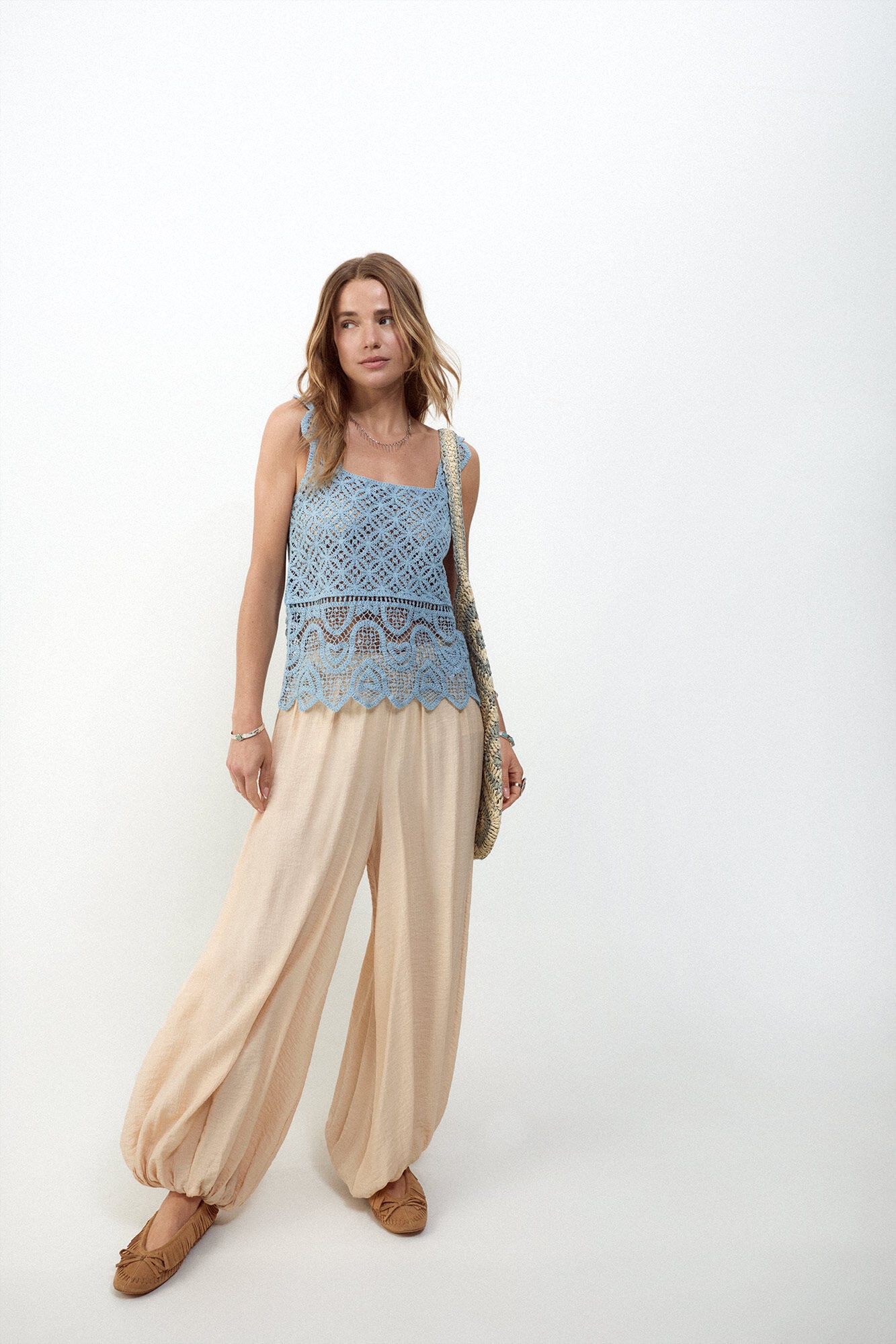Slowlove Top crochet tirantes