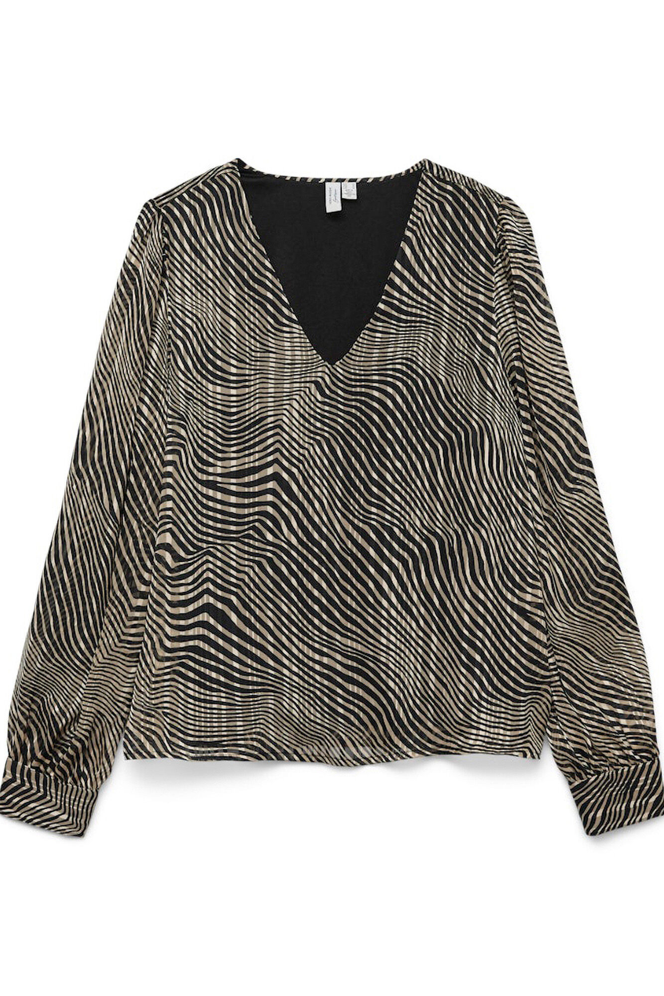Vero Moda Blusa de gola comprida com decote em V