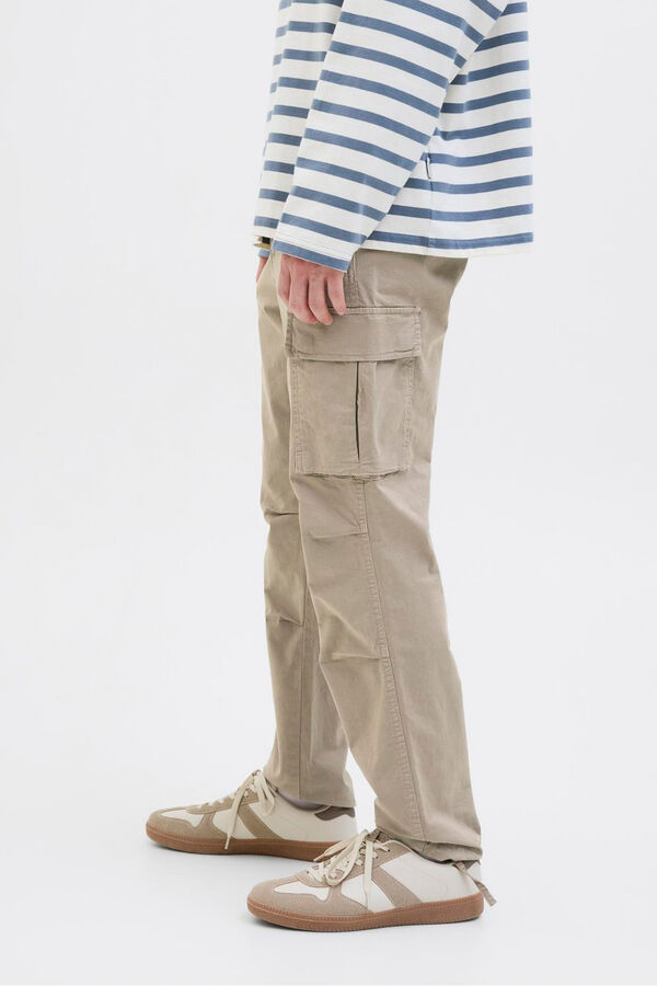 Jack & Jones Calça cargo de regular fit Cinzento
