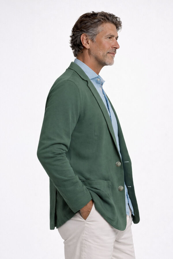 Cloking Singapore Piqu&eacute; Jacket Green